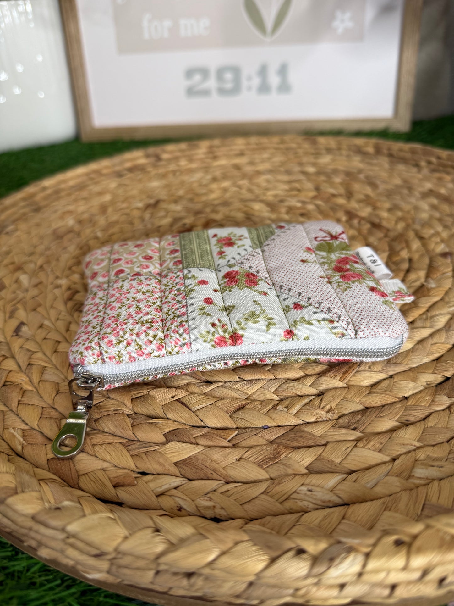 Rosie Patch Keychain Wallet