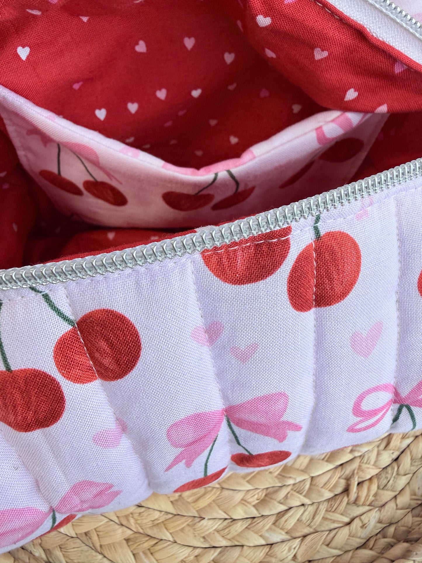 Cherry Bow Large Multipurpose Bag