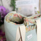 Garden Gathered Teal & Sage Tote Bag