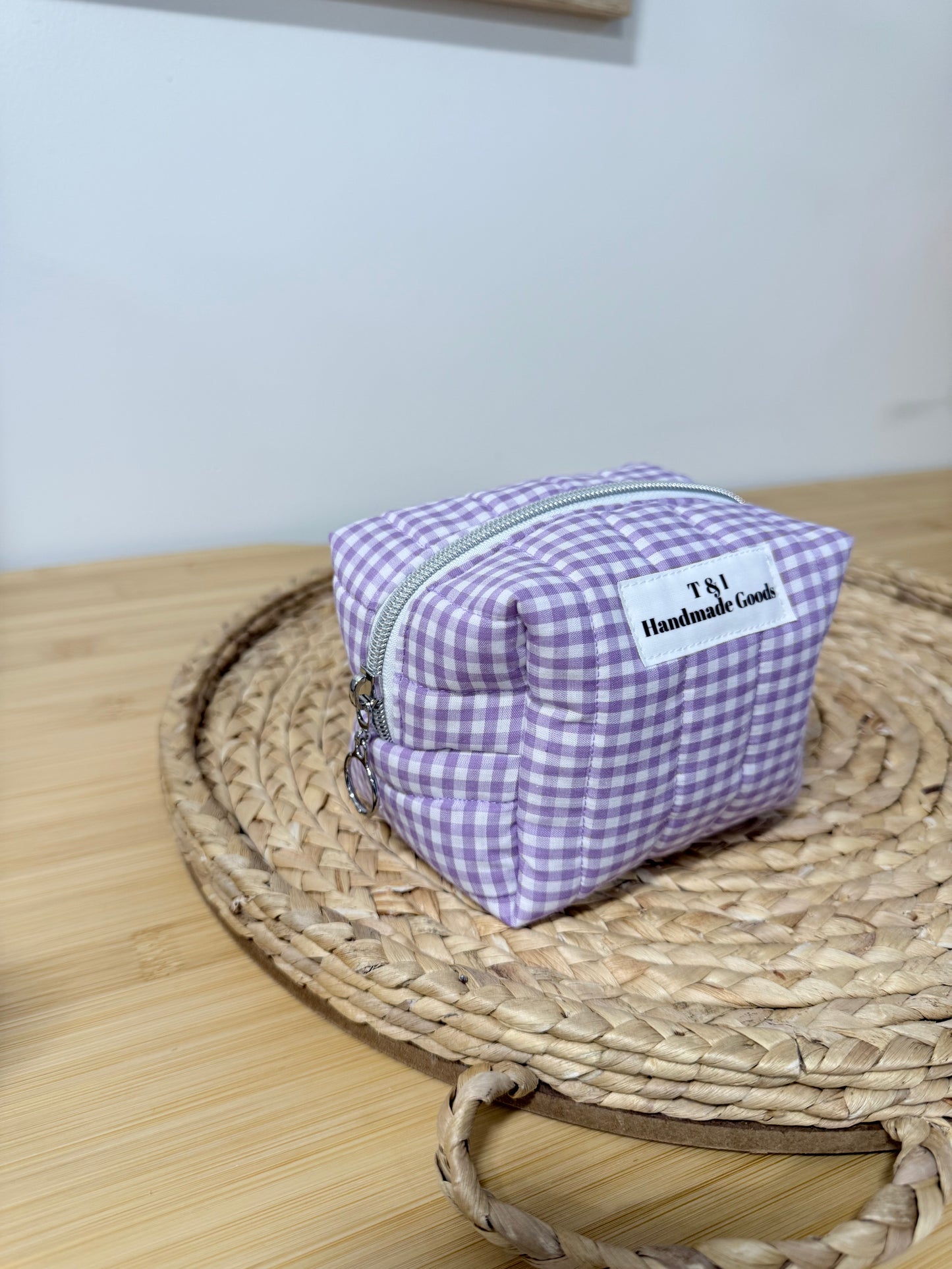 Purple Gingham Multipurpose Bag Mini