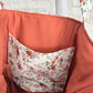 Mauve Floral Tote Bag