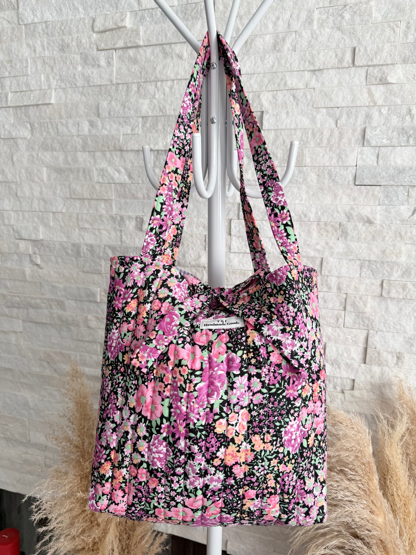 Plum Wildflowers Tote Bag