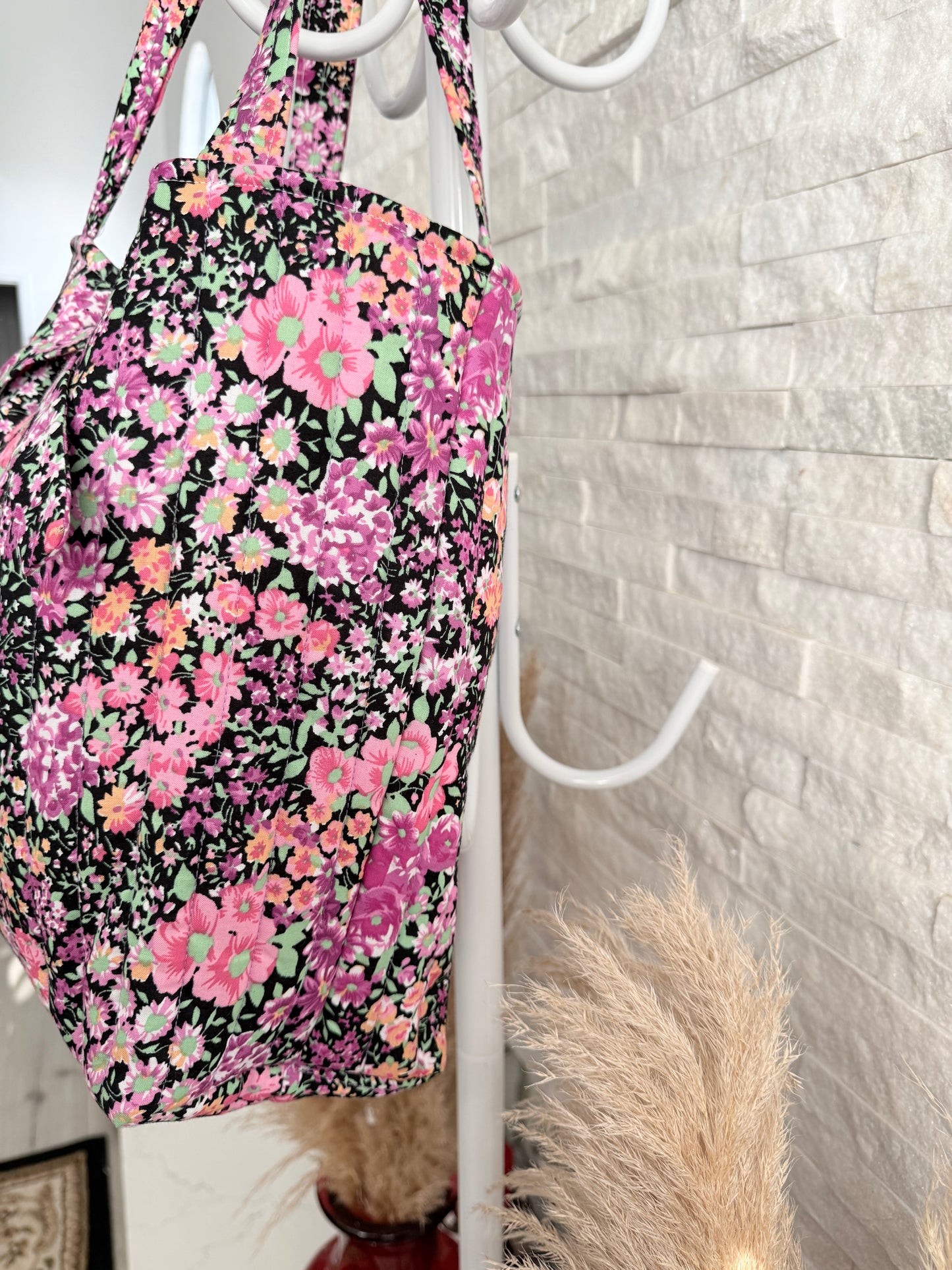 Plum Wildflowers Tote Bag
