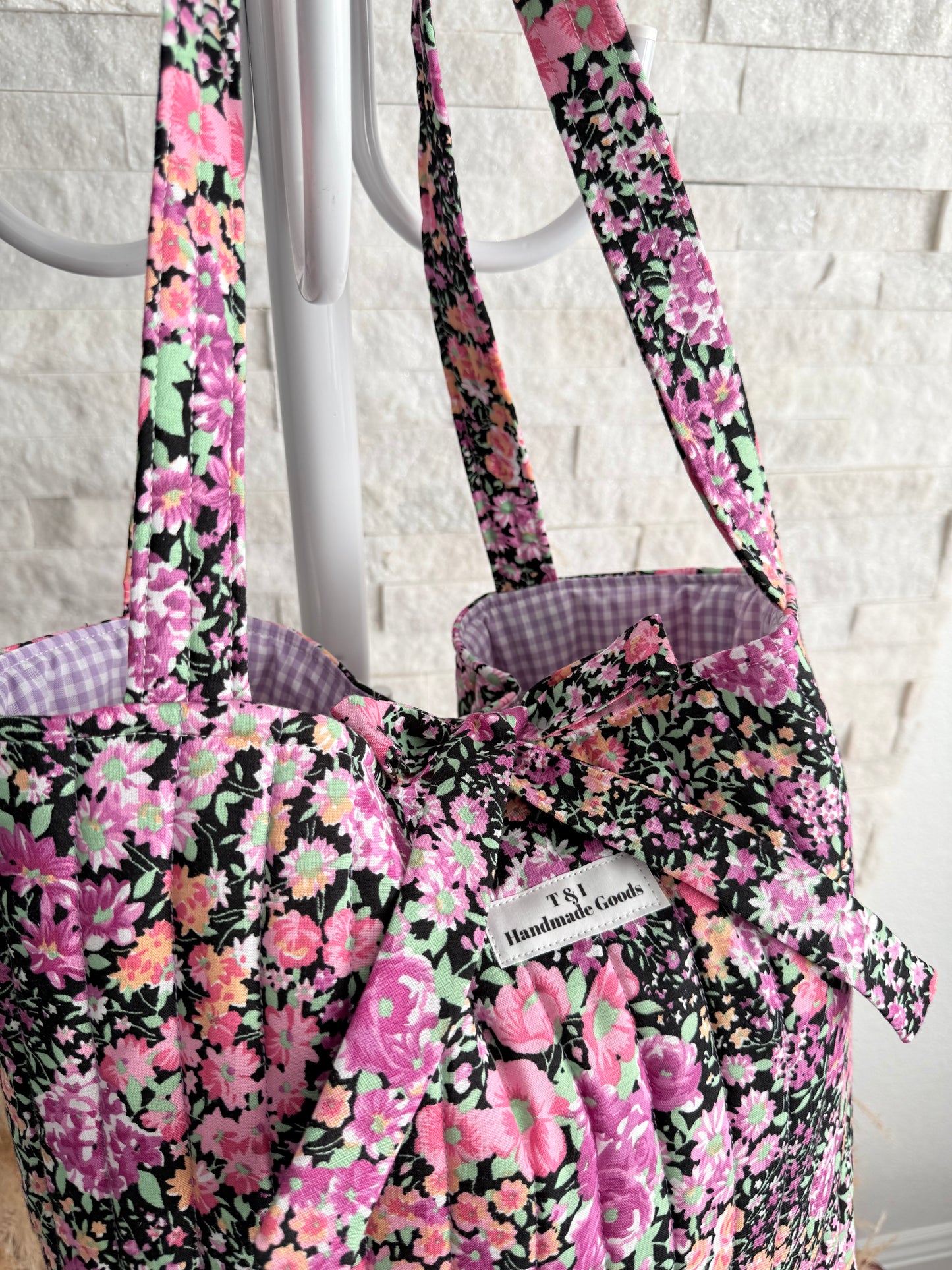 Plum Wildflowers Tote Bag