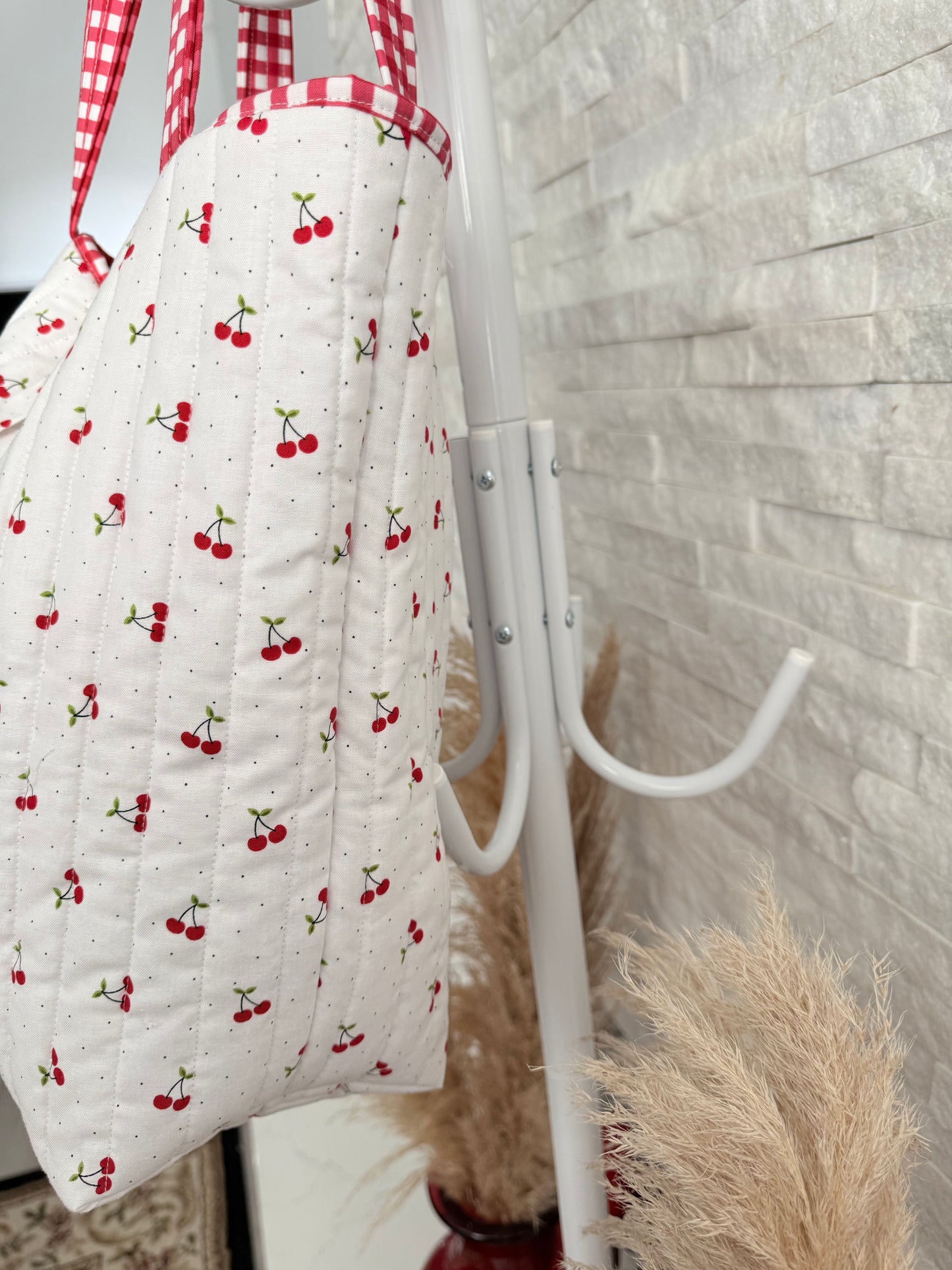 Cherry dot Tote Bag