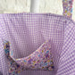 Purple Floral Tote Bag
