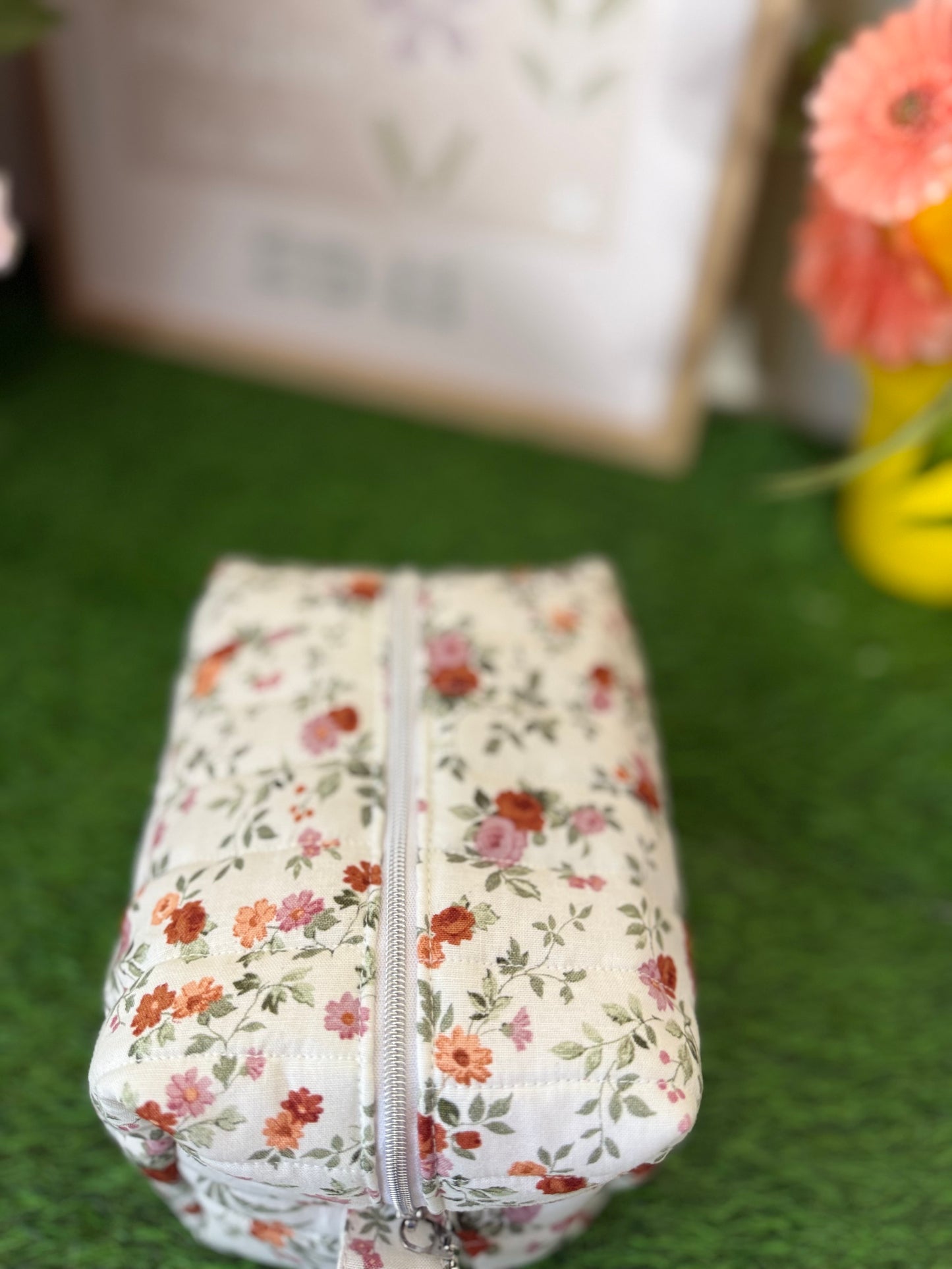 Mauve Floral Small Multipurpose Bag