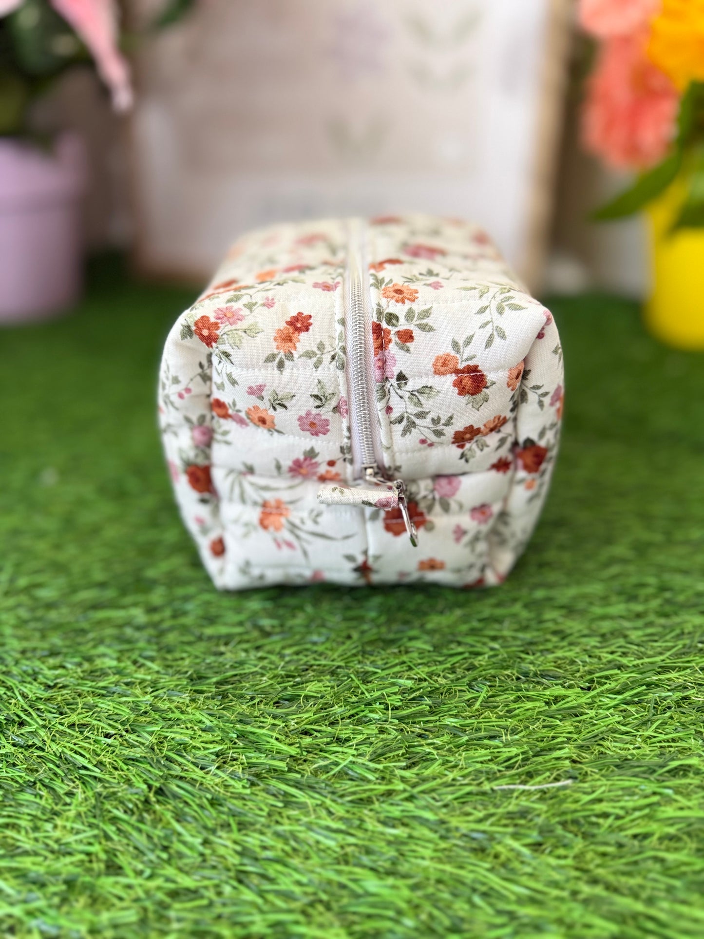 Mauve Floral Small Multipurpose Bag