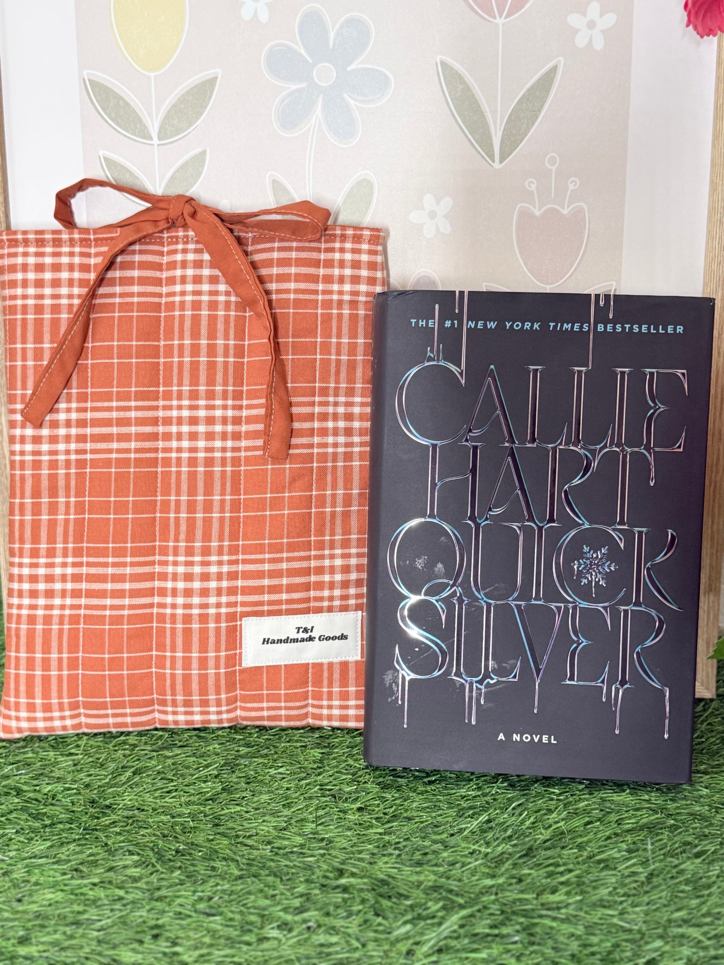 Orangey Paid Book Sleeve w/bow