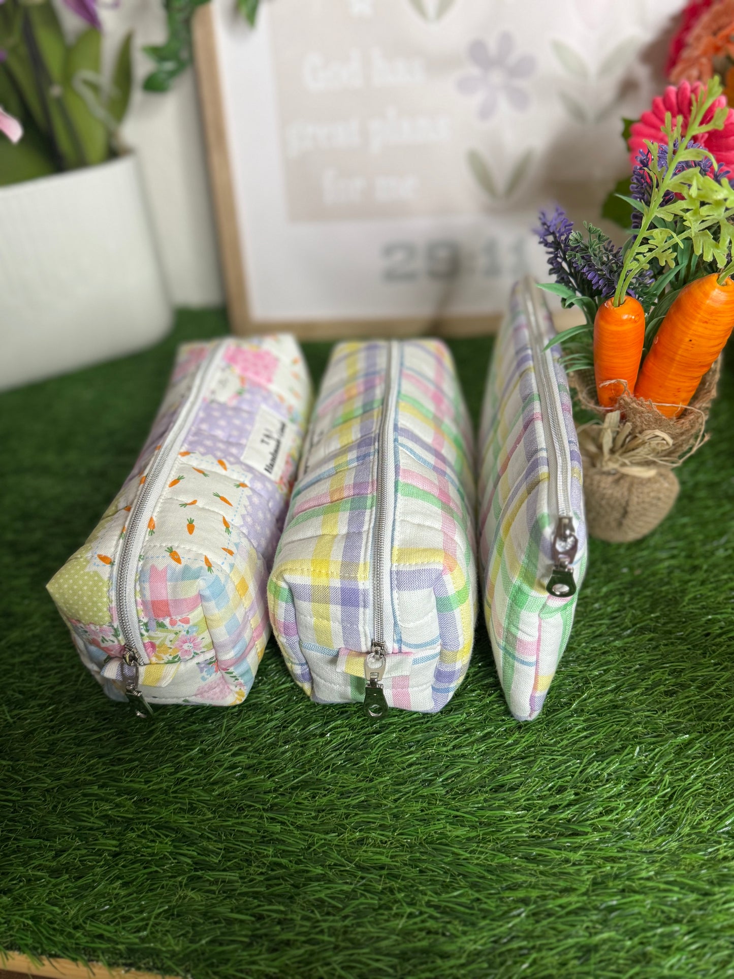 EASTER VIBES BOXY PENCIL MULTIPURPOSE CASE