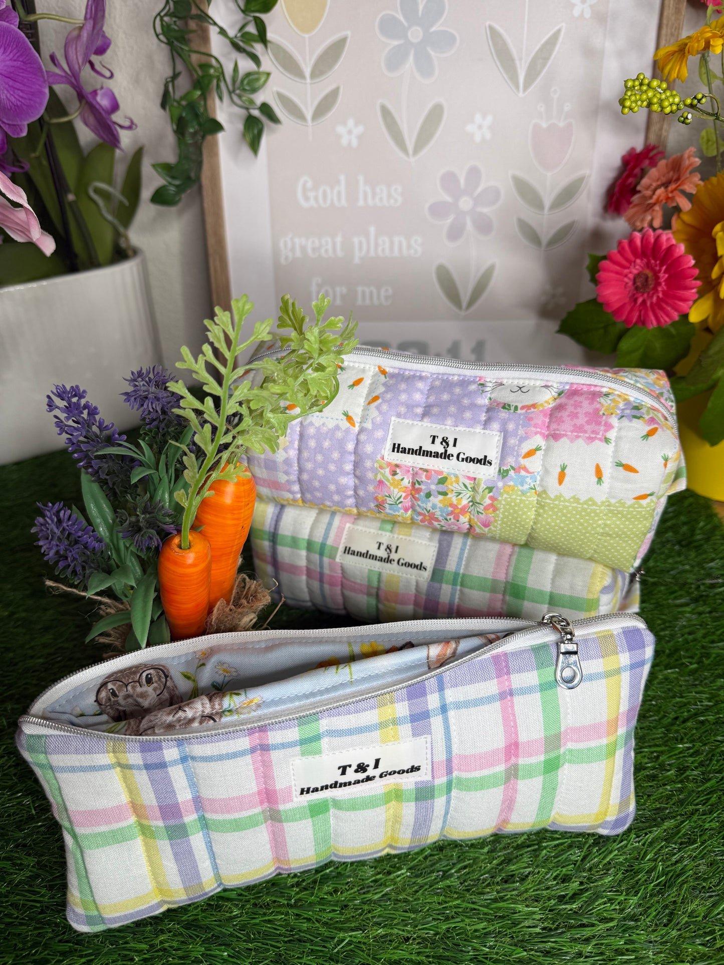 EASTER VIBES BOXY PENCIL MULTIPURPOSE CASE