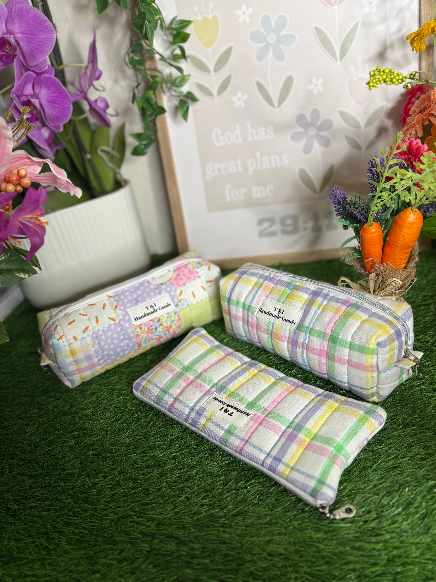 EASTER VIBES BOXY PENCIL MULTIPURPOSE CASE