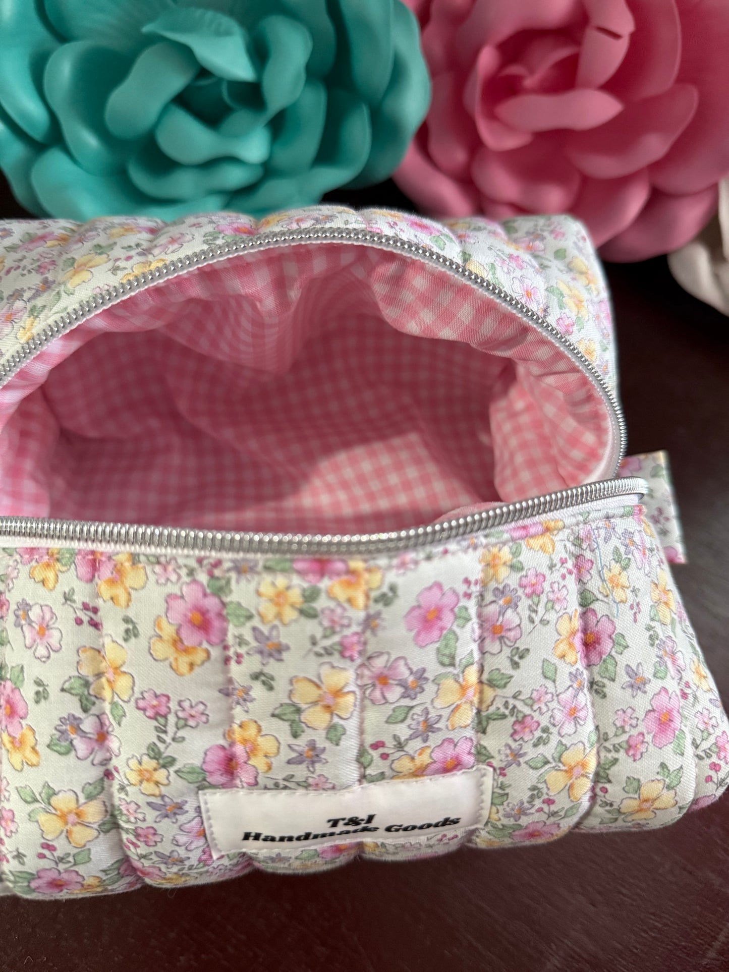 Pastel Floral Small Multipurpose Bag
