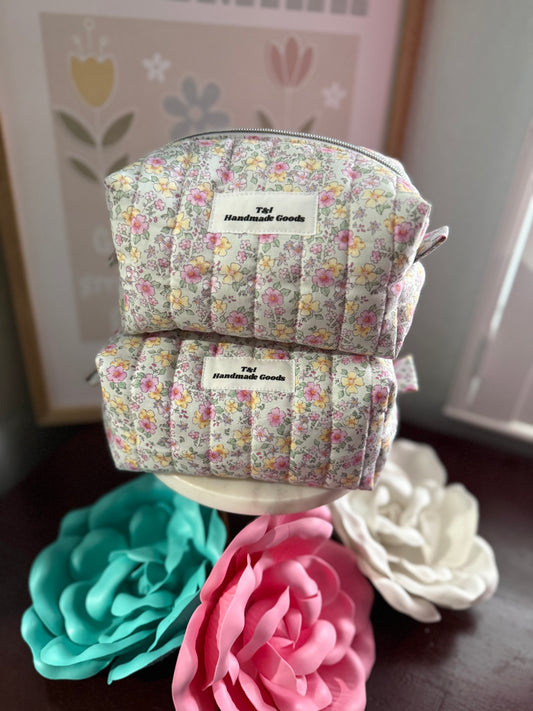 Pastel Floral Small Multipurpose Bag