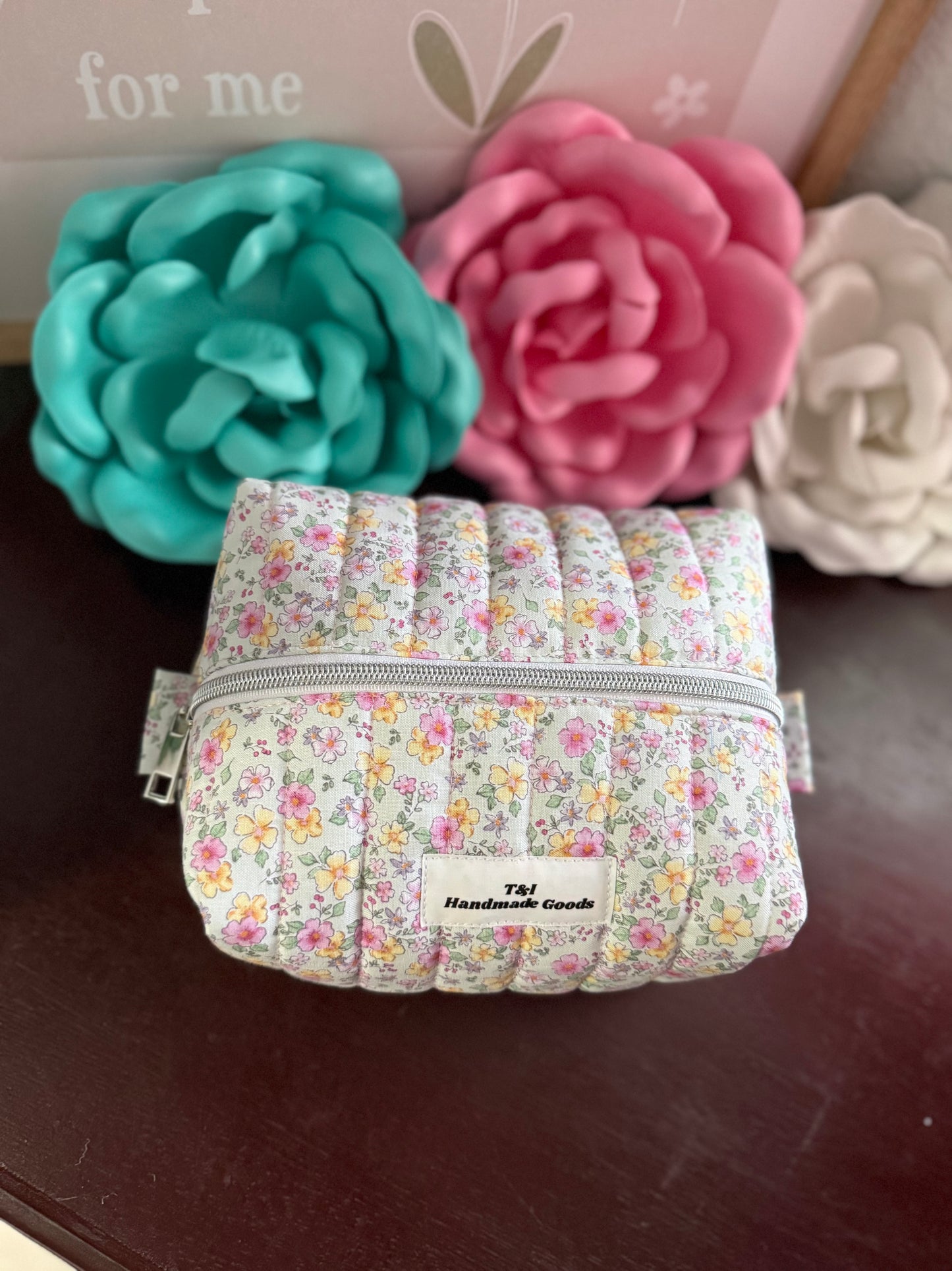 Pastel Floral Small Multipurpose Bag