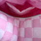 Pink Checker Large Multipurpose Bag