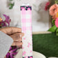 Pink Floral Patch Fabric Bookmark