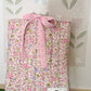 Pink Floral Book Sleeve w/bow