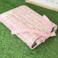 Pink Floral Book Sleeve w/bow