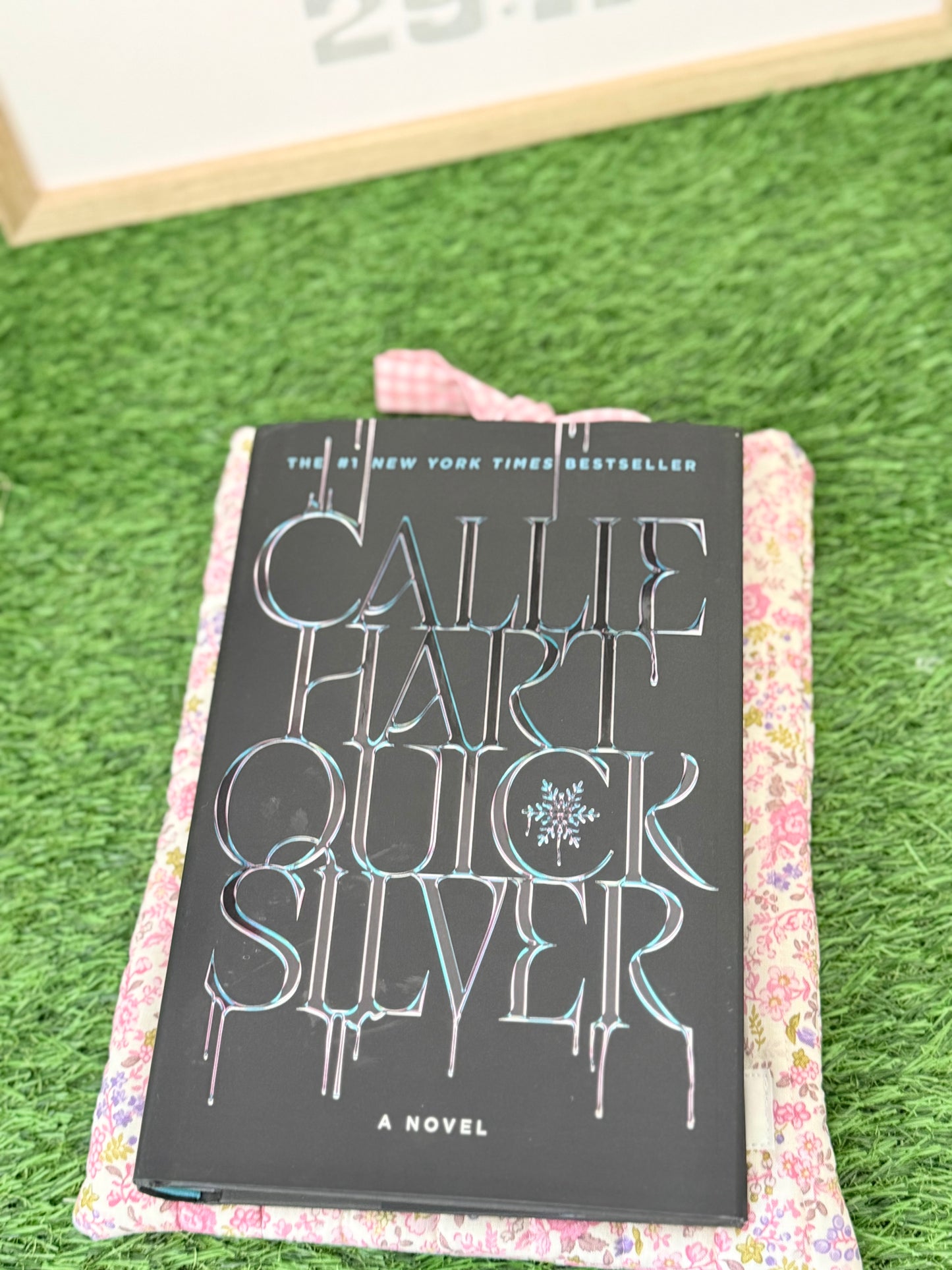 Pink Floral Book Sleeve w/bow