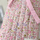 Pink Floral Book Sleeve w/bow