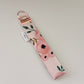Pink Rose Wristlet Keychain