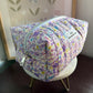 Purple Floral Large Multipurpose Bag