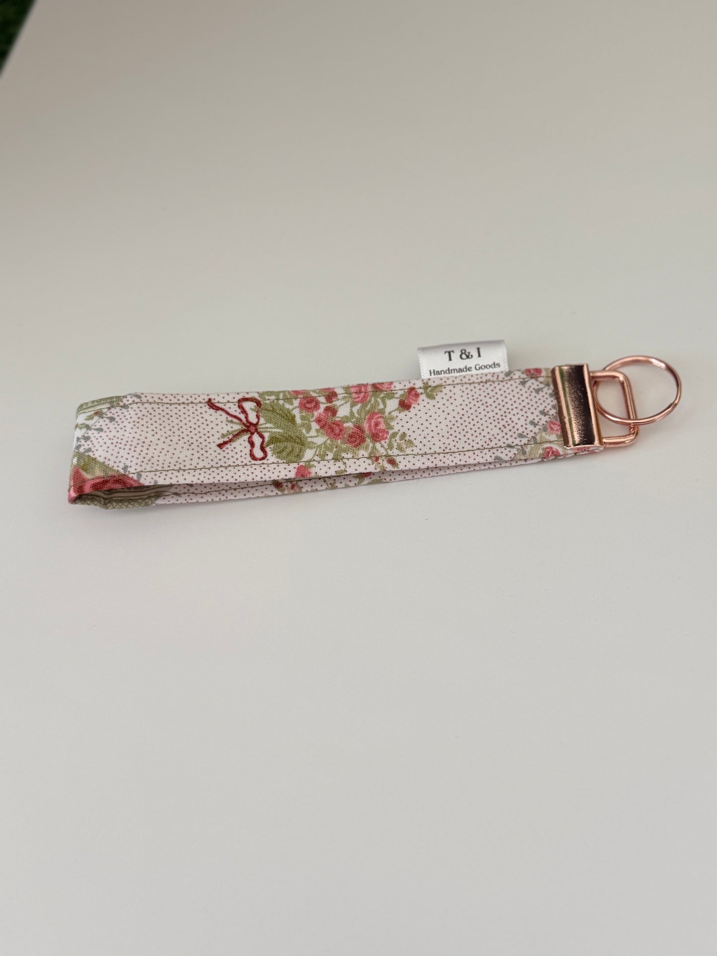 Rosie Patch Wristlet Keychain