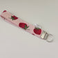 Strawberry Field Wristlet Keychain