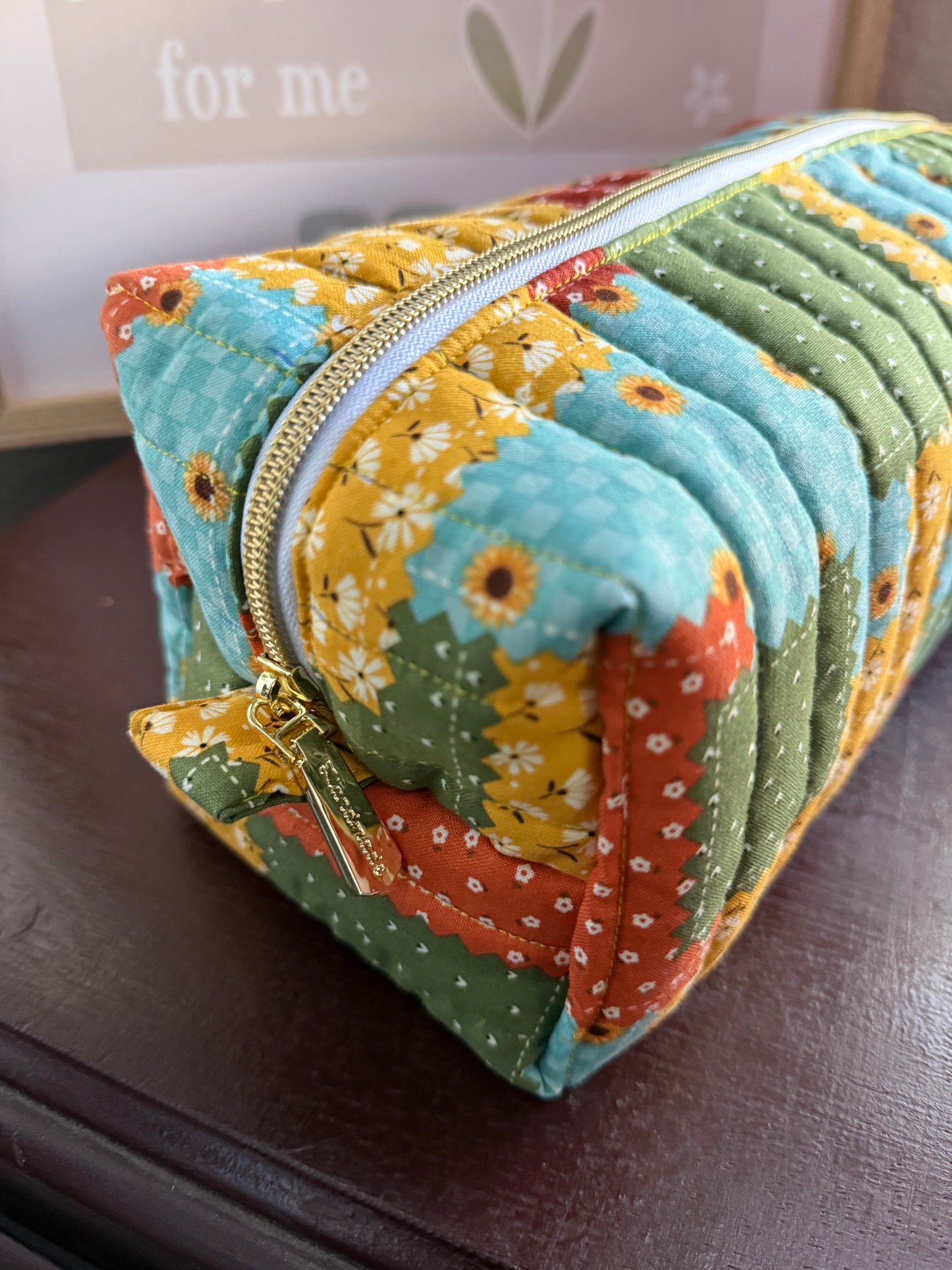 Sunflower Patch Hair Tools Bag