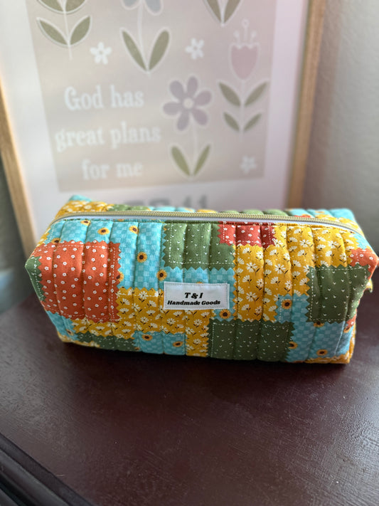 Sunflower Patch Hair Tools Bag