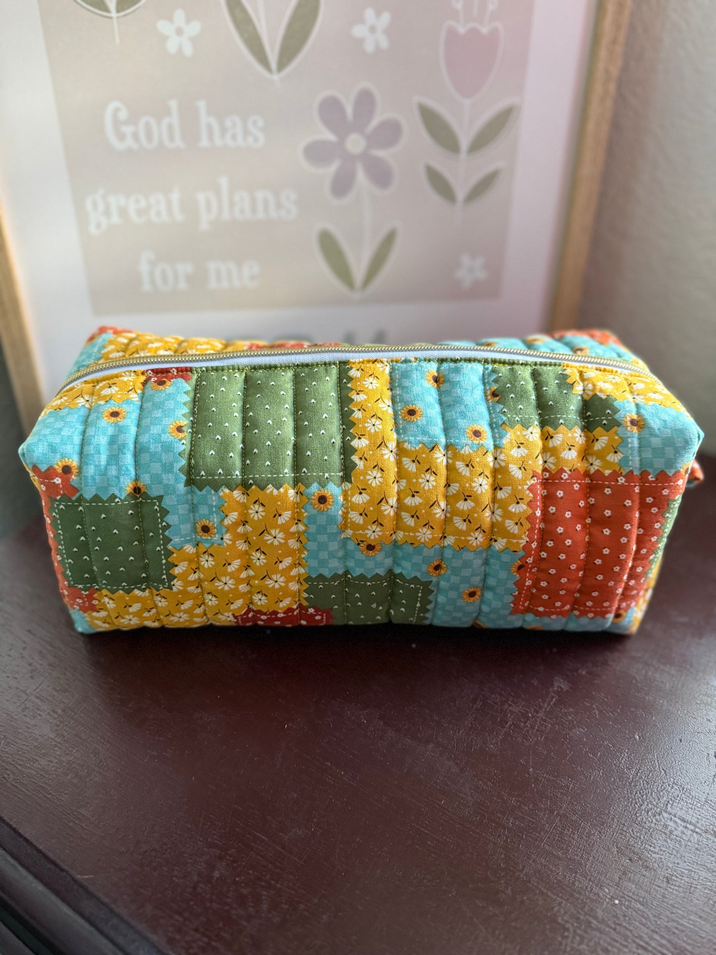 Sunflower Patch Hair Tools Bag