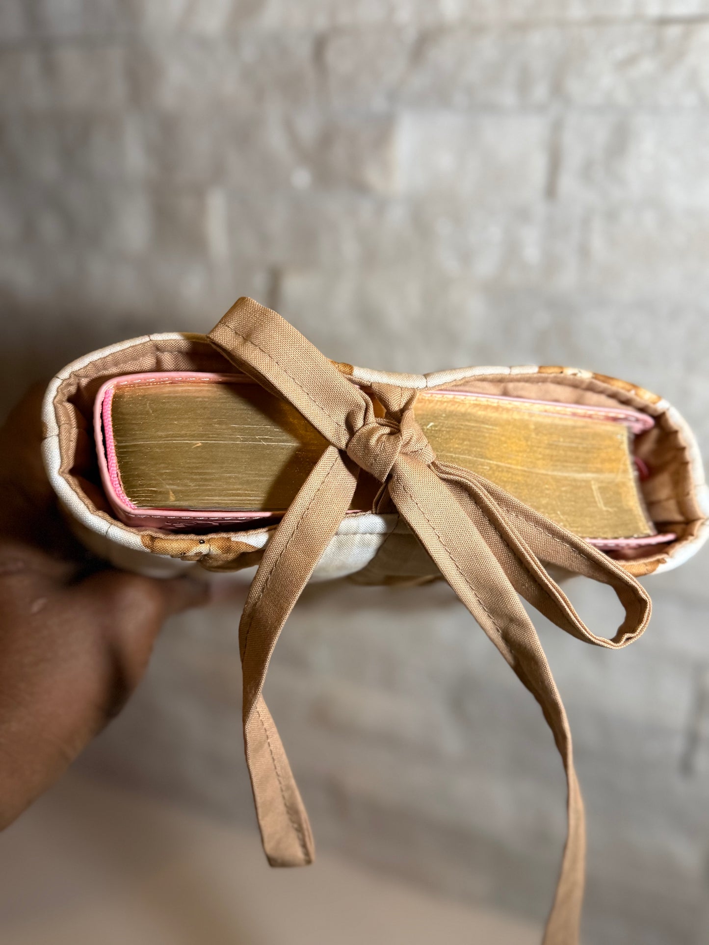 Teddy Bear Book Sleeve w/bow