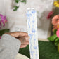 Vintage Blue Fabric Bookmark