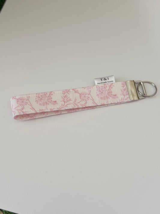Vintage Pink Wristlet Keychain