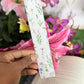 White Boho Wildflower Bookmark