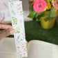 White Boho Wildflower Bookmark