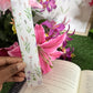 White Boho Wildflower Bookmark