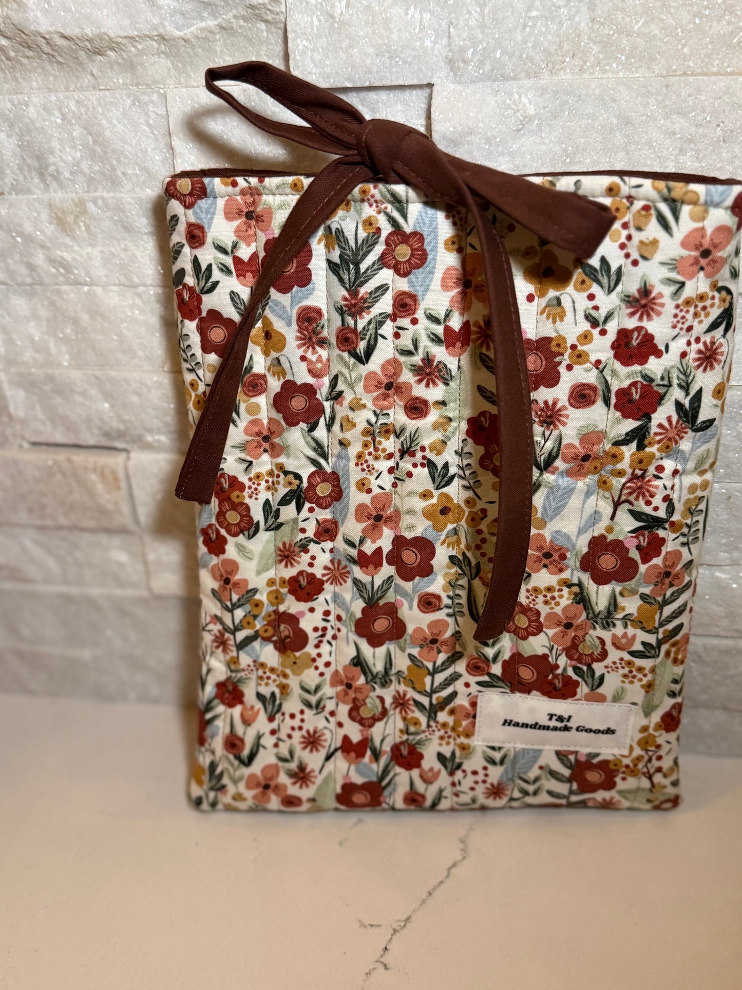 Fall Wildflower Book Sleeve w/bow