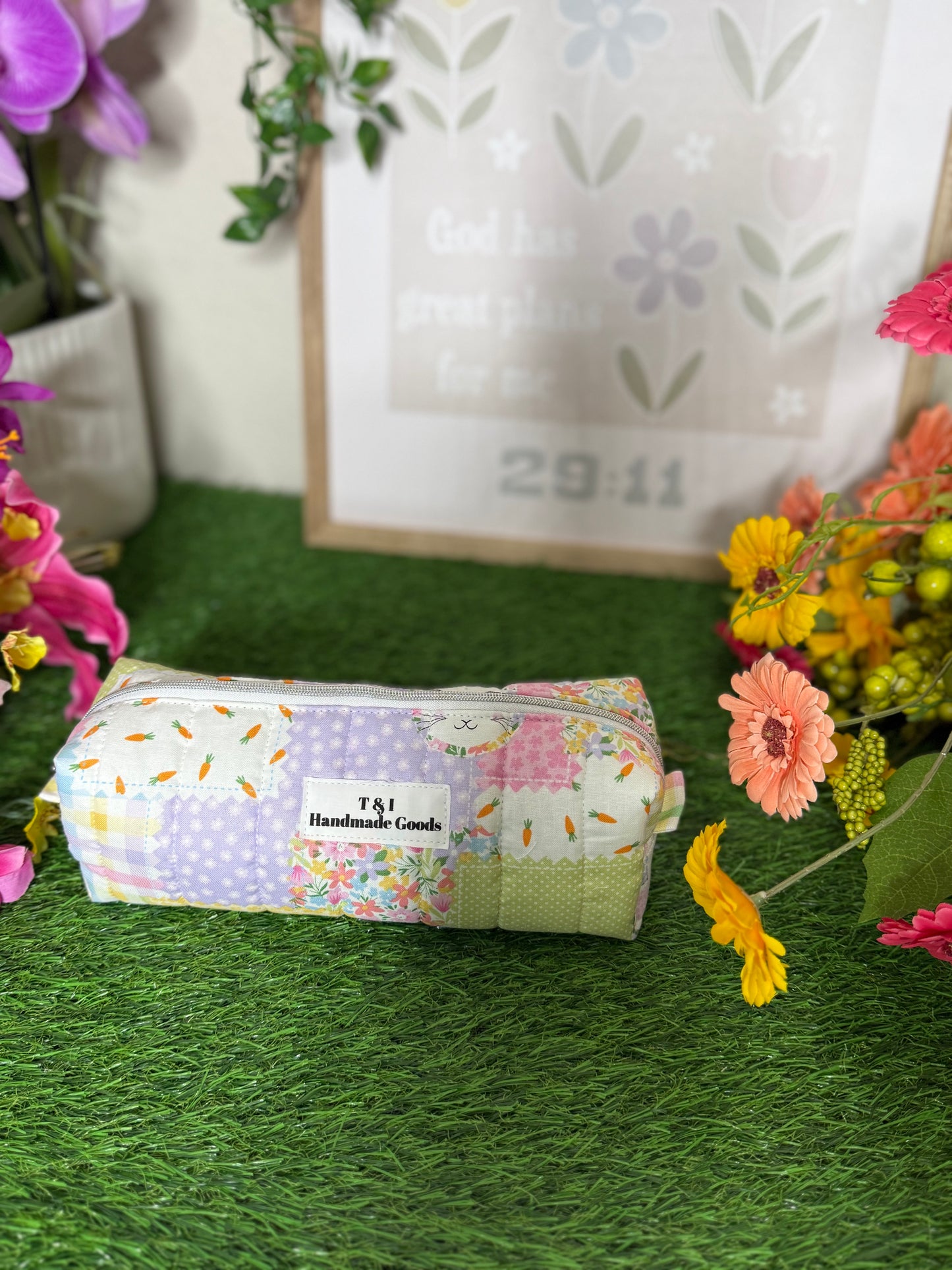 EASTER VIBES BOXY PENCIL MULTIPURPOSE CASE
