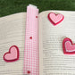 Pink love Fabric Bookmark