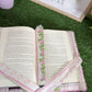 Rosey Bell Fabric Bookmark