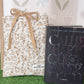 Rustic Floral Book Sleeve w/bow