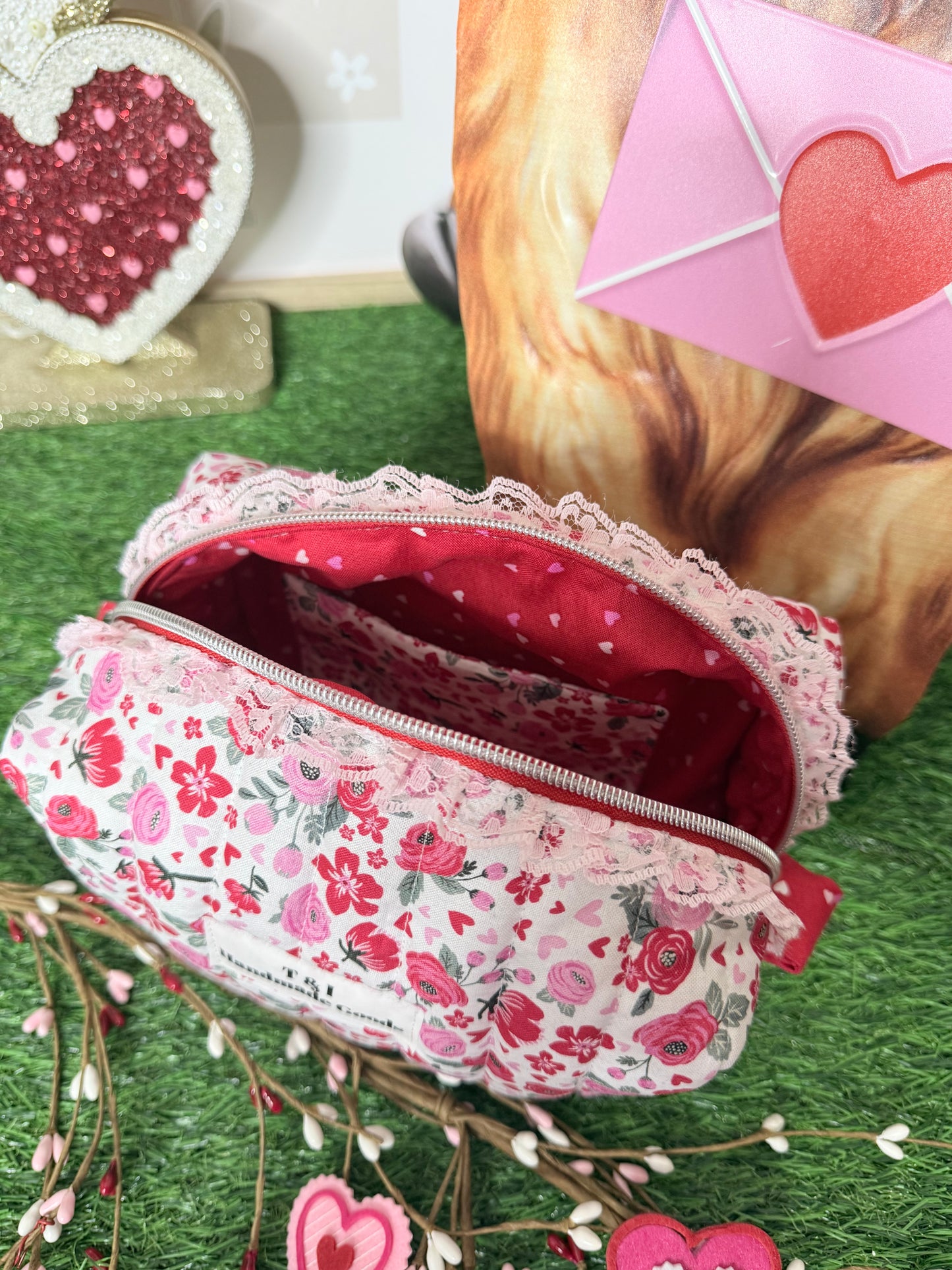 Floral ruffle multipurpose Bag