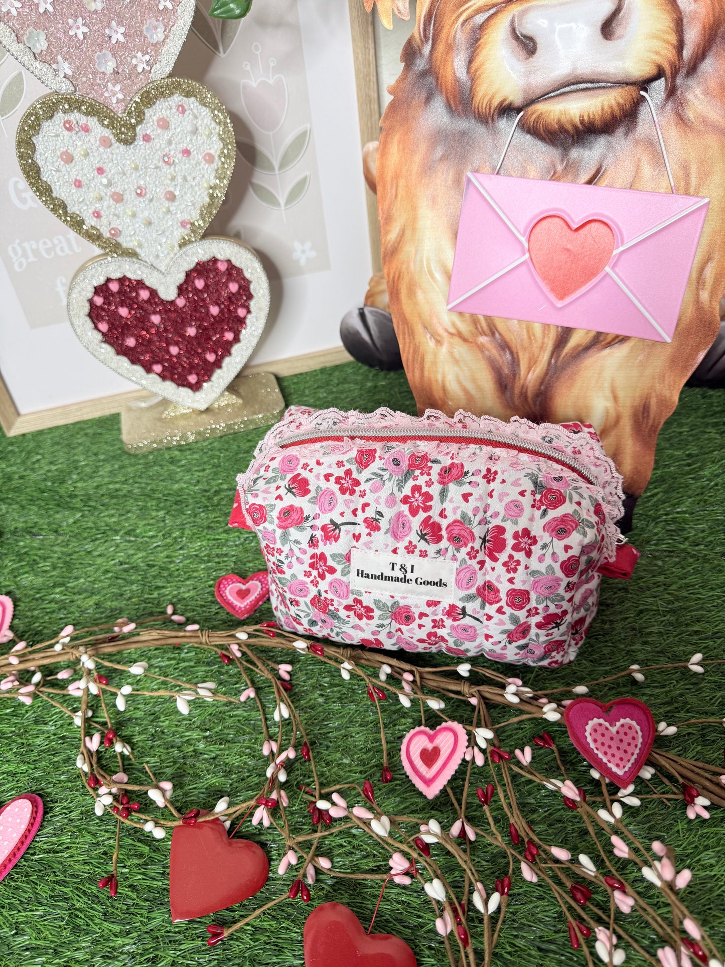 Floral ruffle multipurpose Bag